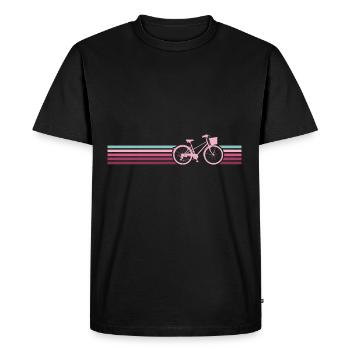 Roue de femme Vélo Femmes Vélo - T-shirt Premium bio Homme - noir - Devant - Nico (187cm)