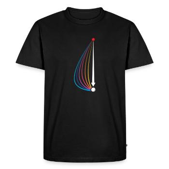 Cadeau de bols de pelouse - T-shirt Premium bio Homme - noir - Devant - Nico (187cm)