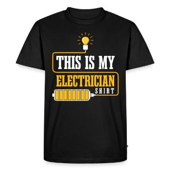 Electrician Voltage Circuits Craftsman Electro - Men's Premium Organic T-Shirt - black - Front - Nico (187cm)