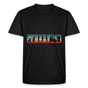 Logistics Logistician Evolution - Men's Premium Organic T-Shirt - black - Front - Nico (187cm)