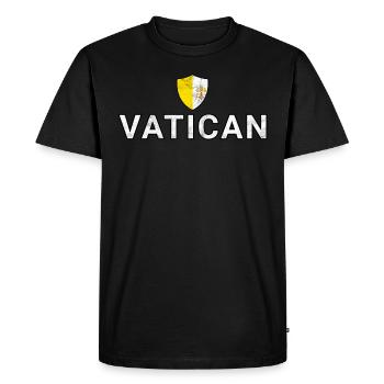 Vatican - T-shirt Premium bio Homme - noir - Devant - Nico (187cm)
