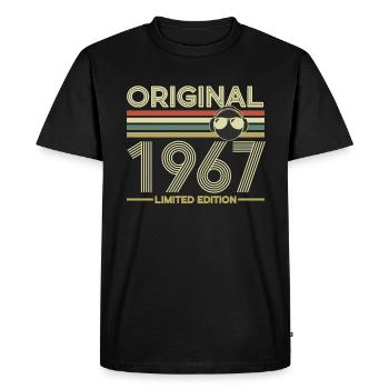 1967 - Men's Premium Organic T-Shirt - black - Front - Nico (187cm)