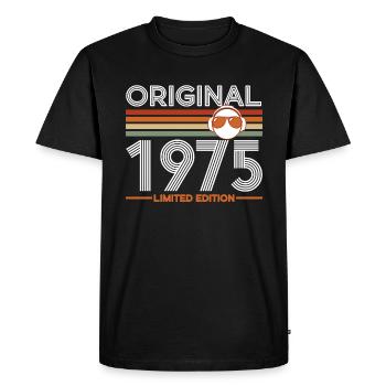 1975 - T-shirt Premium bio Homme - noir - Devant - Nico (187cm)