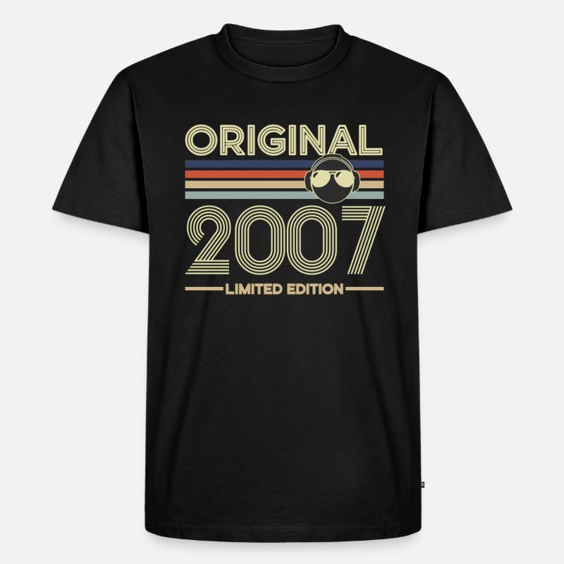 2007 - Männer Premium Bio T-Shirt - Schwarz