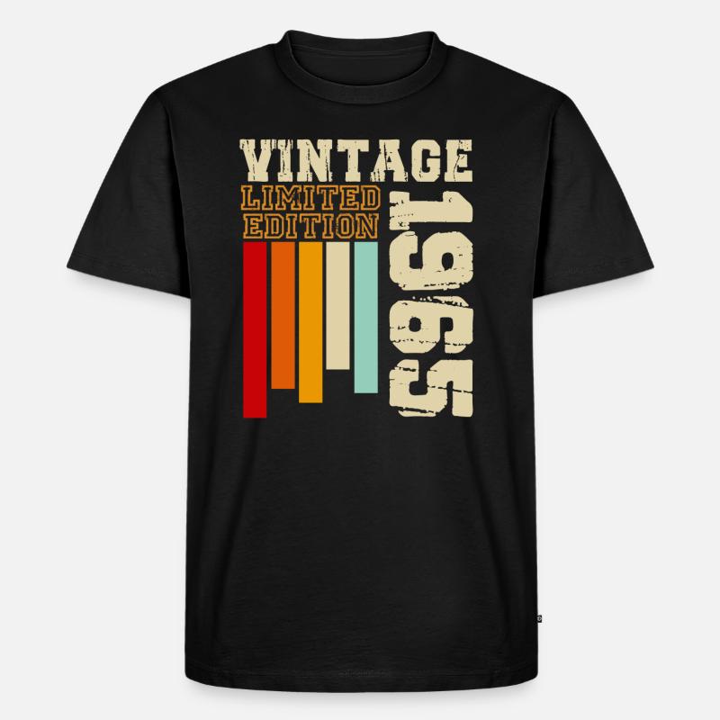 1985 - Männer Premium Bio T-Shirt - Schwarz