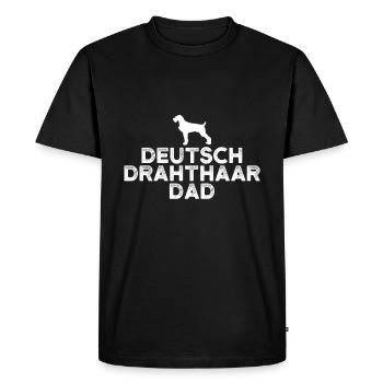Papa allemand Wirehair - T-shirt Premium bio Homme - noir - Devant - Nico (187cm)