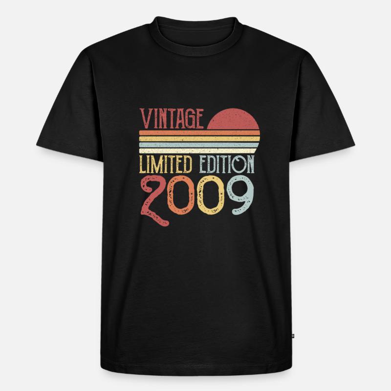 2009 Limited Edition - Männer Premium Bio T-Shirt - Schwarz