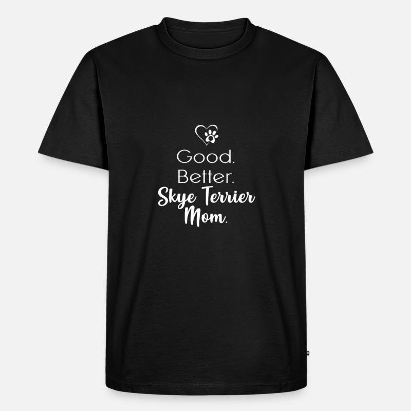 Skye Terrier - Männer Premium Bio T-Shirt - Schwarz
