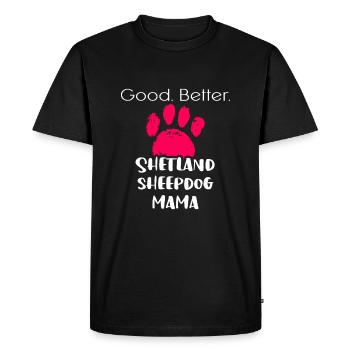 Berger Shetland - T-shirt Premium bio Homme - noir - Devant - Nico (187cm)