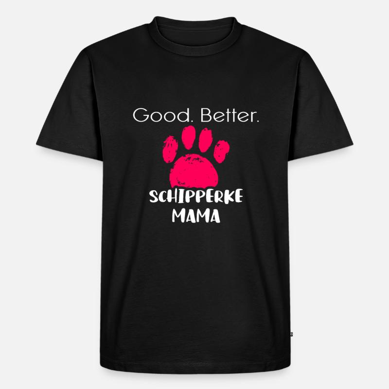 Schipperke - Männer Premium Bio T-Shirt - Schwarz