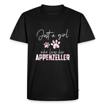 Appenzeller - T-shirt Premium bio Homme - noir - Devant - Nico (187cm)