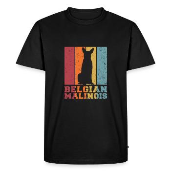 Belgian Shepherd Dog - Men's Premium Organic T-Shirt - black - Front - Nico (187cm)