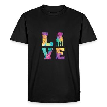Appenzeller Love - T-shirt Premium bio Homme - noir - Devant - Nico (187cm)