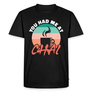 Tu m’as eu au chai - T-shirt Premium bio Homme - noir - Devant - Nico (187cm)