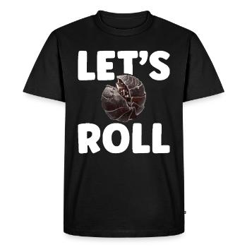 Isopode Propriétaire Let ́s roll Entomologiste Rollie Pollie - T-shirt Premium bio Homme - noir - Devant - Nico (187cm)
