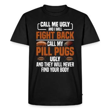 Roly Poly Lover Isopode Propriétaire Insecte Entomologie Rol - T-shirt Premium bio Homme - noir - Devant - Nico (187cm)