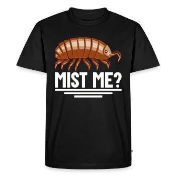 Pilule Bug Propriétaire Brumiser Isopode Entomologie Roly Poly - T-shirt Premium bio Homme - noir - Devant - Nico (187cm)