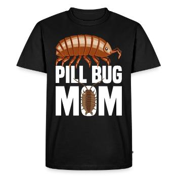 Pilule Bug Maman Isopode Mama Entomologiste Rollie Polli - T-shirt Premium bio Homme - noir - Devant - Nico (187cm)