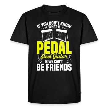 Country Music steelin Pedal Steel Guitariste - T-shirt Premium bio Homme - noir - Devant - Nico (187cm)