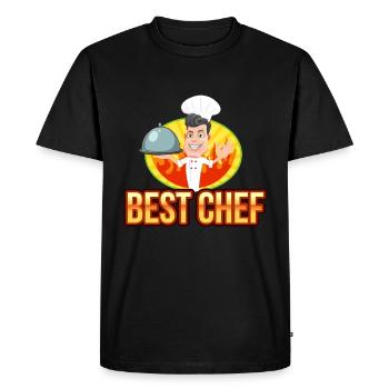 Best chef coock worker job - Men's Premium Organic T-Shirt - black - Front - Nico (187cm)