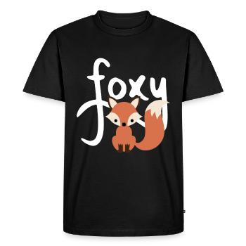 FOXY FUCHS - T-shirt Premium bio Homme - noir - Devant - Nico (187cm)