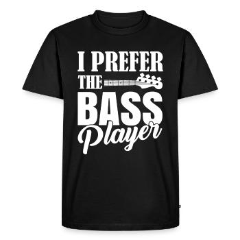 BASS PLAYER - T-shirt Premium bio Homme - noir - Devant - Nico (187cm)