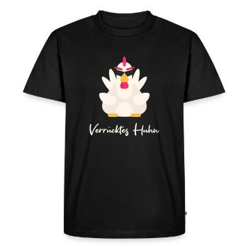Chicken chickens farmer - Men's Premium Organic T-Shirt - black - Front - Nico (187cm)