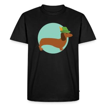 chasseur - T-shirt Premium bio Homme - noir - Devant - Nico (187cm)