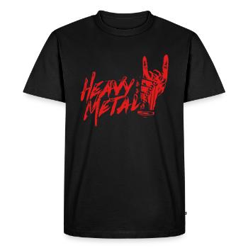 Heavy Metal - T-shirt Premium bio Homme - noir - Devant - Nico (187cm)