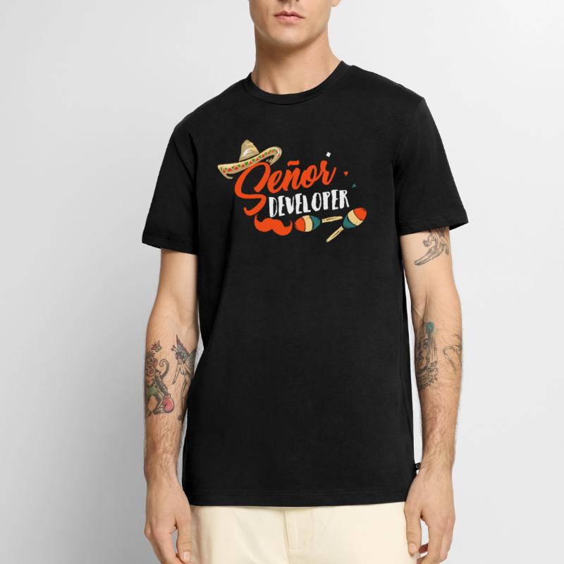 Programmer Senior Developer Programming Men's Premium Organic T-Shirt