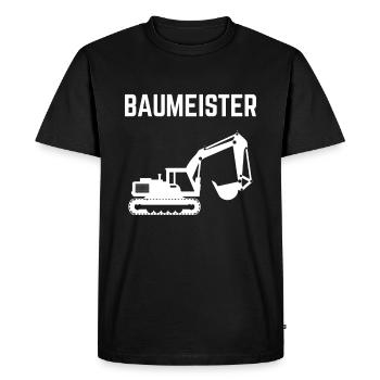 Builder excavator driver excavator - Men's Premium Organic T-Shirt - black - Front - Nico (187cm)