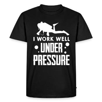 Plongeur - T-shirt Premium bio Homme - noir - Devant - Nico (187cm)