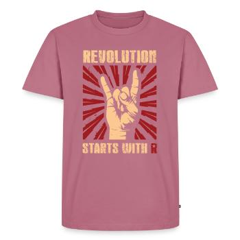 Lustiges Geschenk Revolution Befreiung Revolte Shi - Männer Premium Bio T-Shirt - Mauve - Vorne - Nico (187cm)