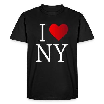 J'aime New-York - T-shirt Premium bio Homme - noir - Devant - Nico (187cm)