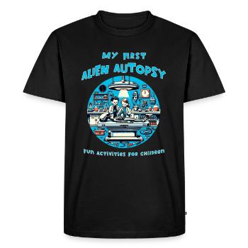 Ma première autopsie extraterrestre – Amusant pour les fans de science-fiction - T-shirt Premium bio Homme - noir - Devant - Nico (187cm)