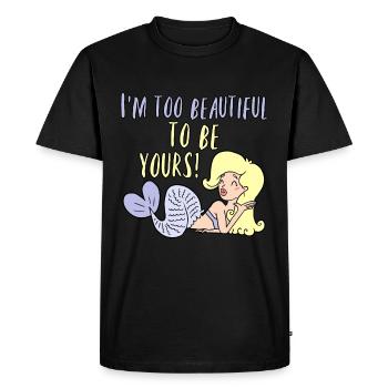 Beautiful mermaid water fish fin females - Men's Premium Organic T-Shirt - black - Front - Nico (187cm)