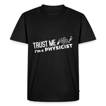 Science chemistry physics biology research - Men's Premium Organic T-Shirt - black - Front - Nico (187cm)