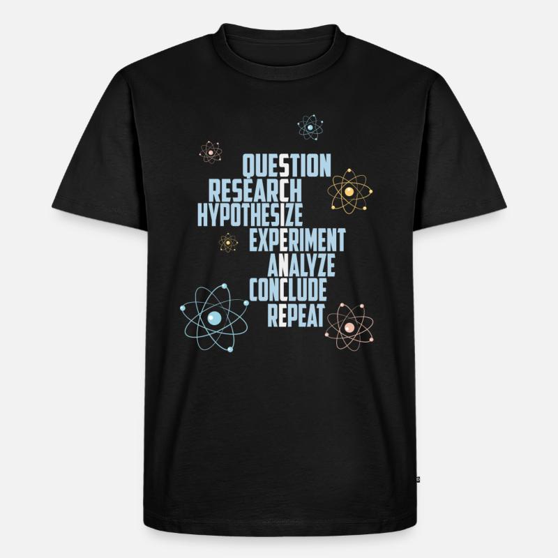 Science Atoms Physics Nerd - T-shirt Premium bio Homme - noir