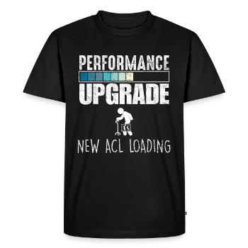 Opération du genou ligament croisé OP ACL Hospital - T-shirt Premium bio Homme - noir - Devant - Nico (187cm)