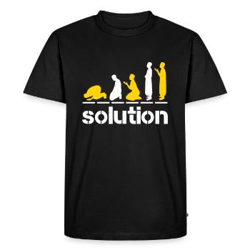 Prière islamique Islam Foi Ramadan musulman - T-shirt Premium bio Homme - noir - Devant - Nico (187cm)