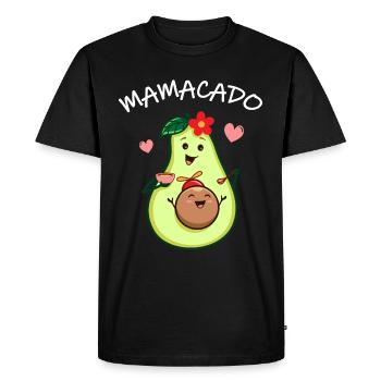 Mama Avocado Sweet relation mère-enfant - T-shirt Premium bio Homme - noir - Devant - Nico (187cm)