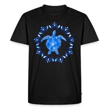 tortue de mer animal cadeau tortue - T-shirt Premium bio Homme - noir - Devant - Nico (187cm)