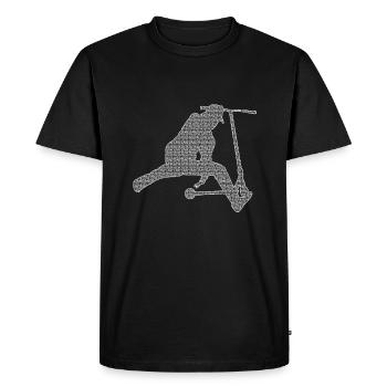 Stunt Scooter - Men's Premium Organic T-Shirt - black - Front - Nico (187cm)