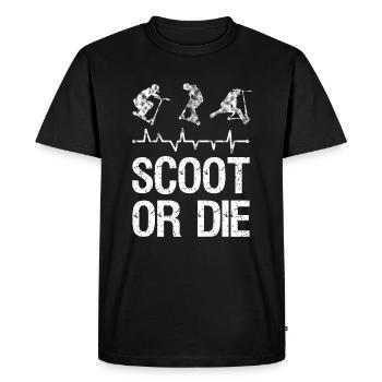 Stunt Scooter - T-shirt Premium bio Homme - noir - Devant - Nico (187cm)