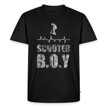 Stunt Scooter - Men's Premium Organic T-Shirt - black - Front - Nico (187cm)