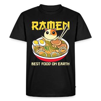 Anime Japon Kawaii cadeau Ramen - T-shirt Premium bio Homme - noir - Devant - Nico (187cm)