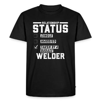 Welding Welding Craftsman Gift - Men's Premium Organic T-Shirt - black - Front - Nico (187cm)