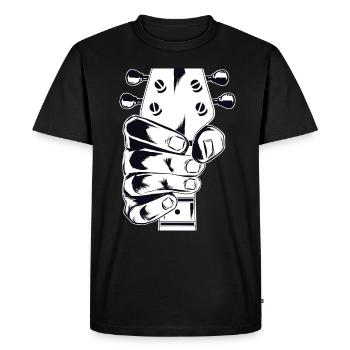 Basse électrique - Guitare électrique - T-shirt Premium bio Homme - noir - Devant - Nico (187cm)