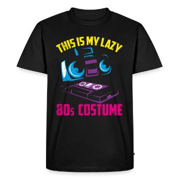 Années 1980 Années quatre-vingt fête costumée années 80 - T-shirt Premium bio Homme - noir - Devant - Nico (187cm)