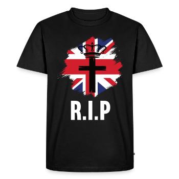 RIP Queen - Men's Premium Organic T-Shirt - black - Front - Nico (187cm)